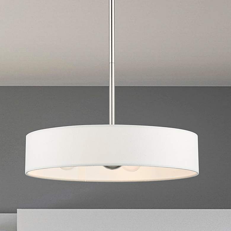 Image 1 Venlo 4 Light Brushed Nickel Chandelier