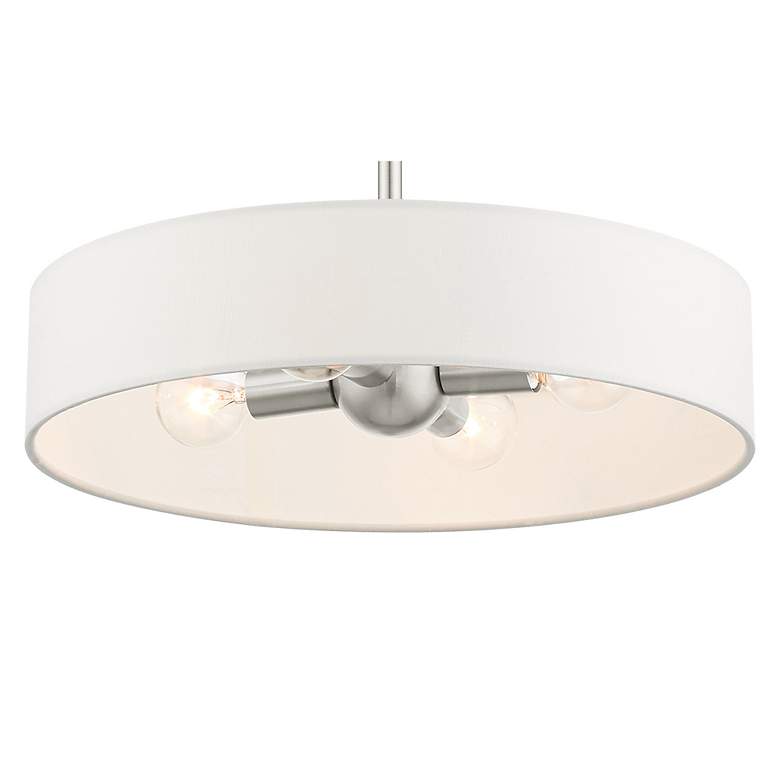 Image 7 Venlo 4 Light Brushed Nickel Chandelier more views