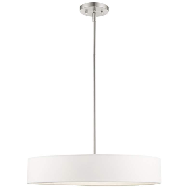 Image 1 Venlo 4 Light Brushed Nickel Chandelier