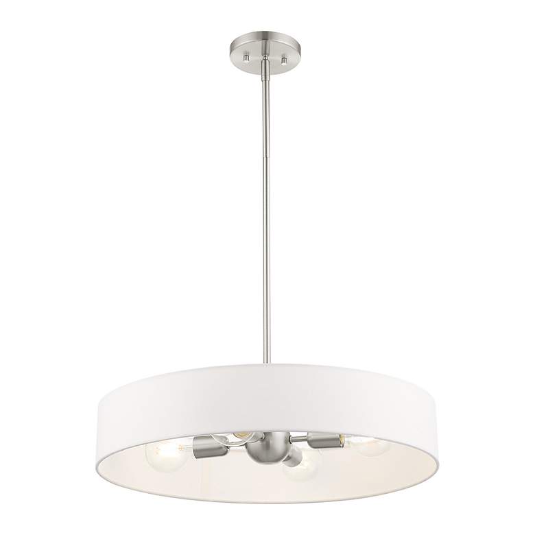 Image 6 Venlo 4 Light Brushed Nickel Chandelier more views