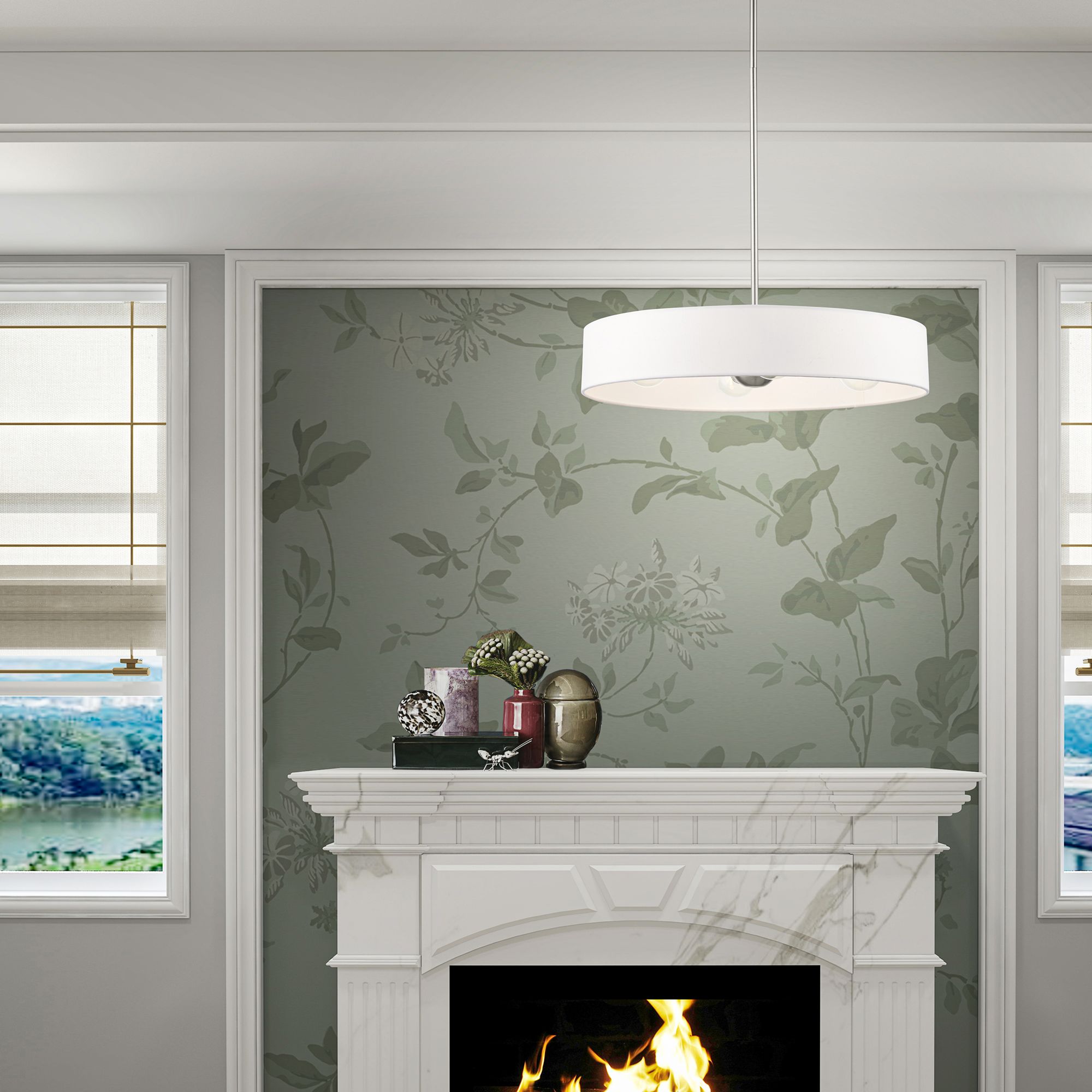 Venlo 4 Light Brushed Nickel Chandelier