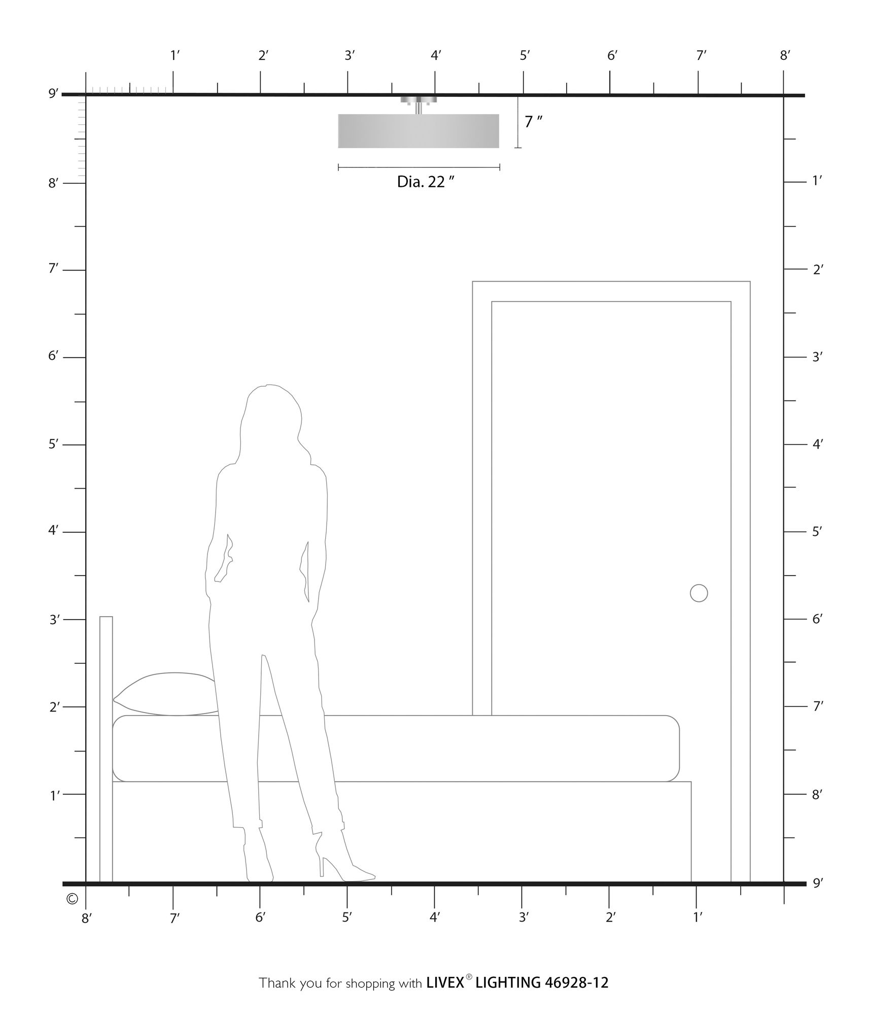 Venlo 4 Light Satin Brass Large Semi-Flush with Shiny White Accents