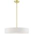 Venlo 4 Light Satin Brass Medium Drum Pendant