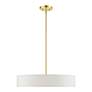 4_Venlo 4 Light Satin Brass Medium Drum Pendant more views