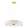 5_Venlo 4 Light Satin Brass Medium Drum Pendant more views