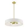 6_Venlo 4 Light Satin Brass Medium Drum Pendant more views