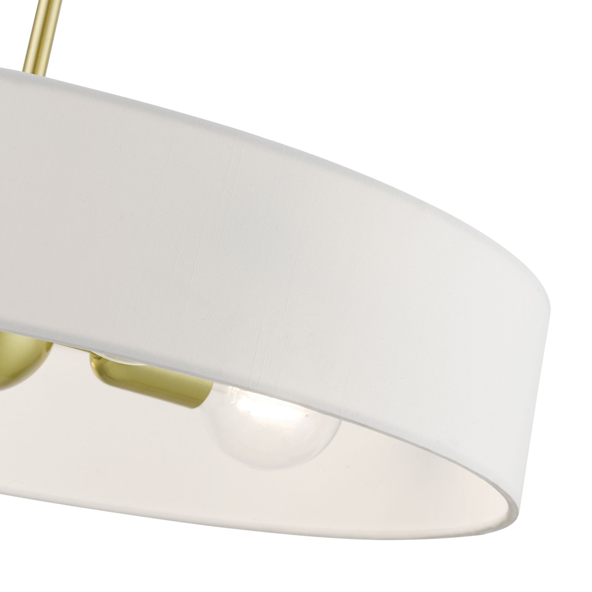 Venlo 4 Light Satin Brass Medium Drum Pendant in scene