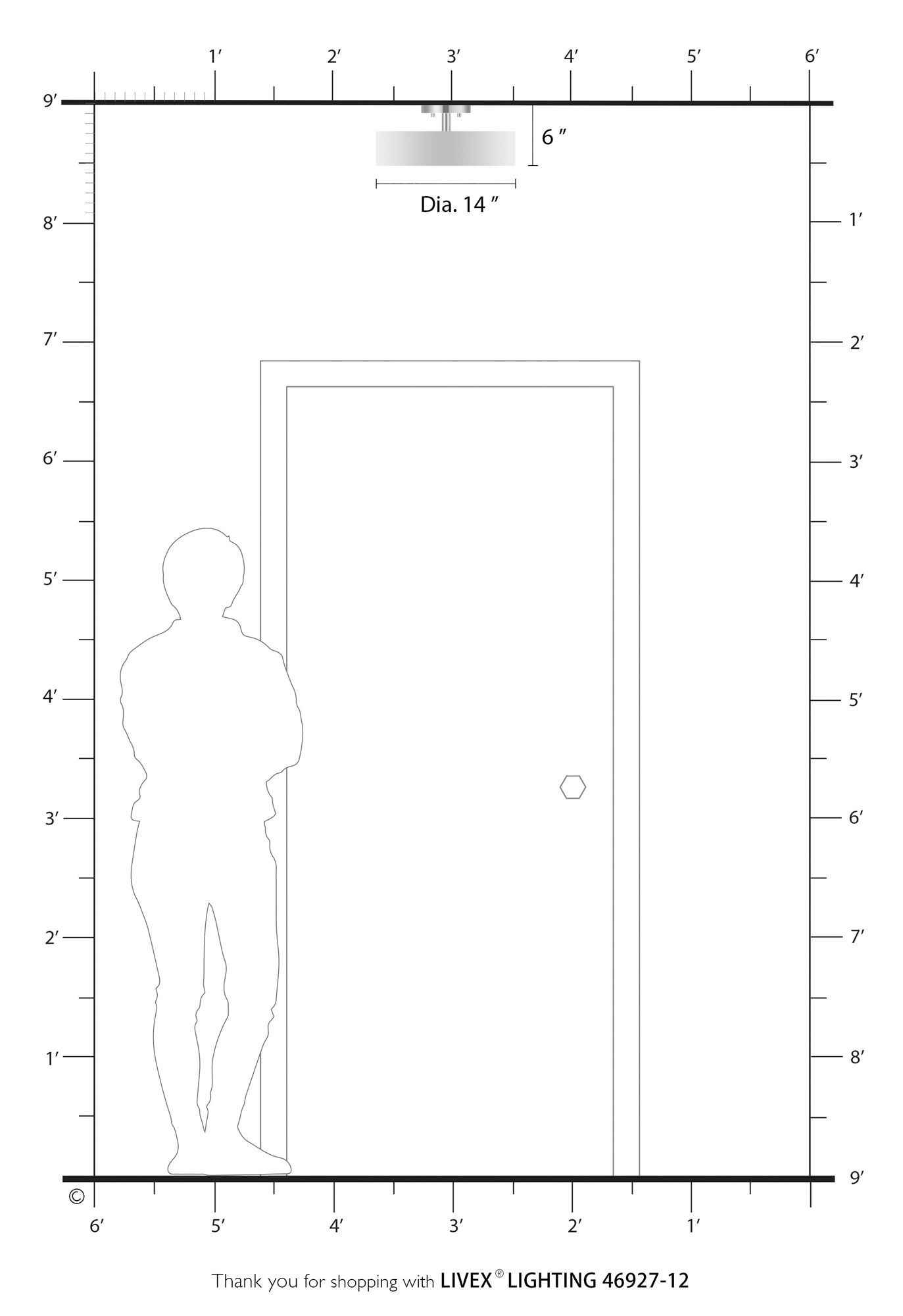 Venlo 4 Light Satin Brass Semi-Flush with Shiny White Accents