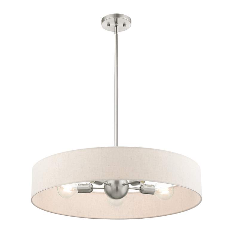 Image 6 Venlo 5 Light Brushed Nickel Chandelier more views