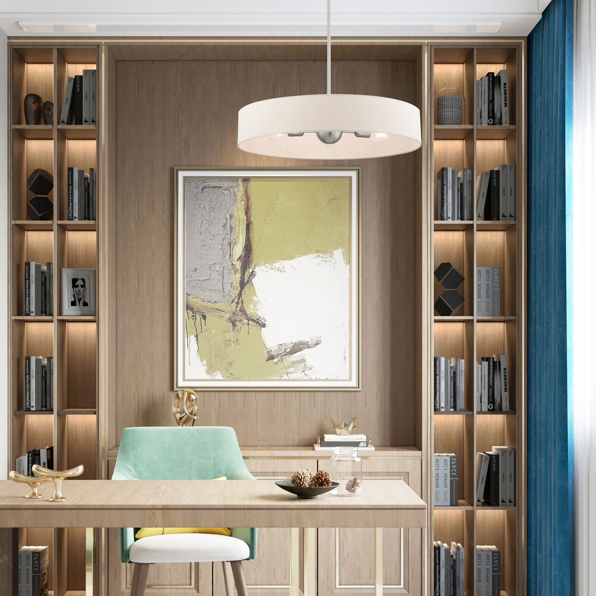 Venlo 5 Light Brushed Nickel Chandelier