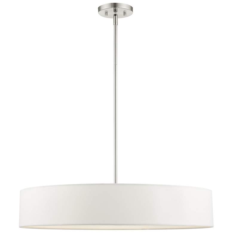 Image 1 Venlo 5 Light Brushed Nickel Chandelier