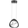 Venn Pendant - Black Finish - Clear Glass - Standard Height