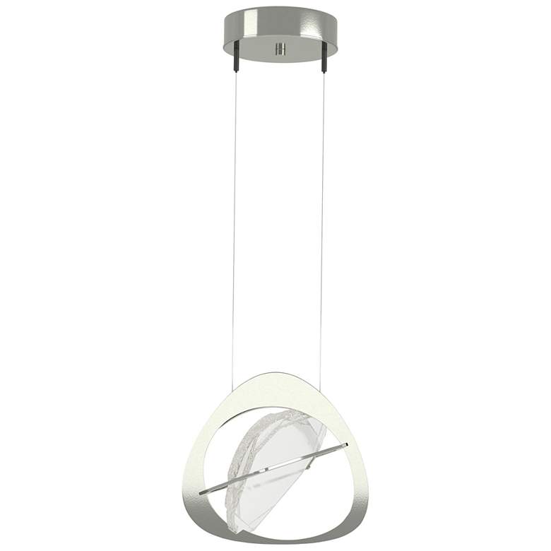 Image 1 Venn Pendant - Sterling Finish - Clear Glass - Standard Height