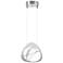 Venn Pendant - Vintage Platinum Finish - Clear Glass - Standard Height
