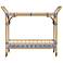 Ventana 34" Blue and White Bar Cart