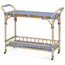 3_Ventana 34" Blue and White Bar Cart more views