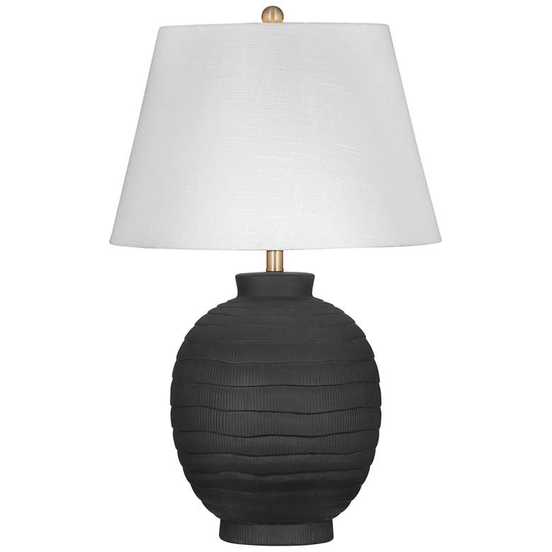 Image 1 Ventraa 30" High Black Table Lamp