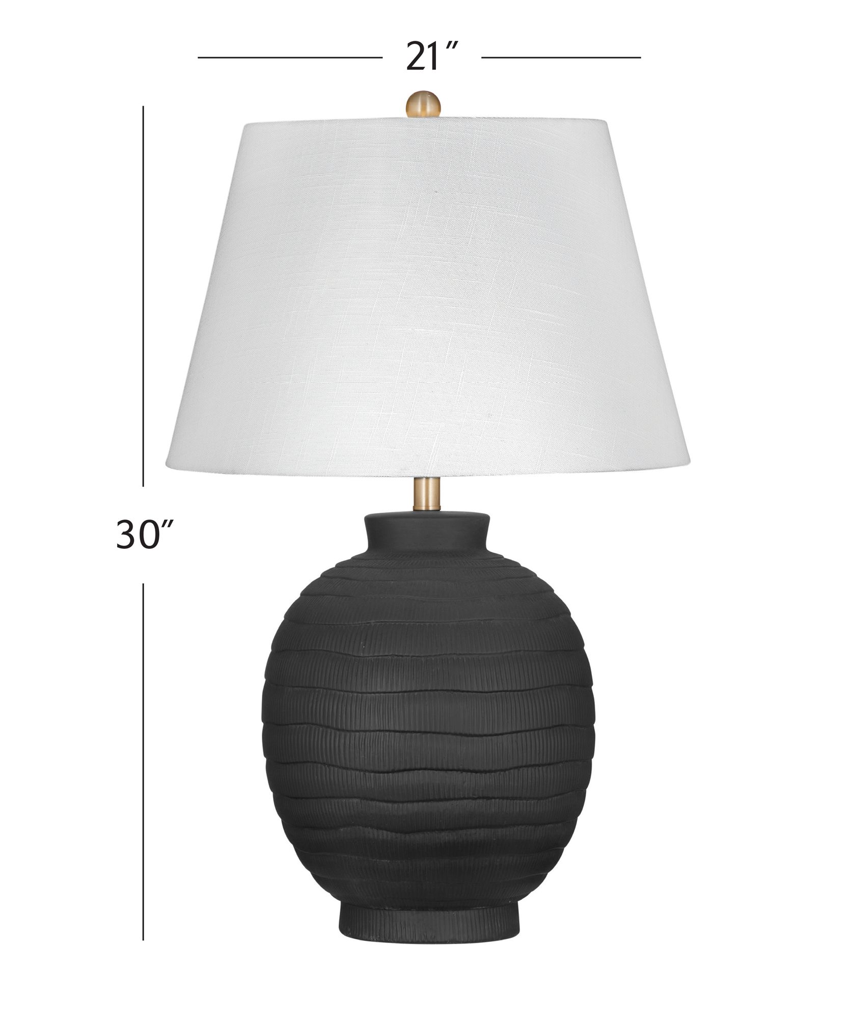 Image 4 Ventraa 30" High Black Table Lamp more views