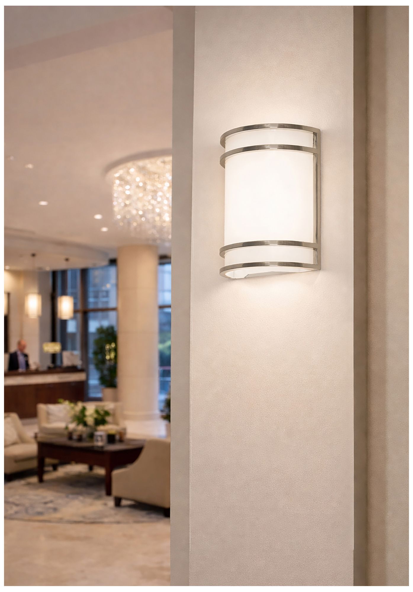 Image 2 Ventura 10" High Brushed Nickel LED Wall Sconce more views