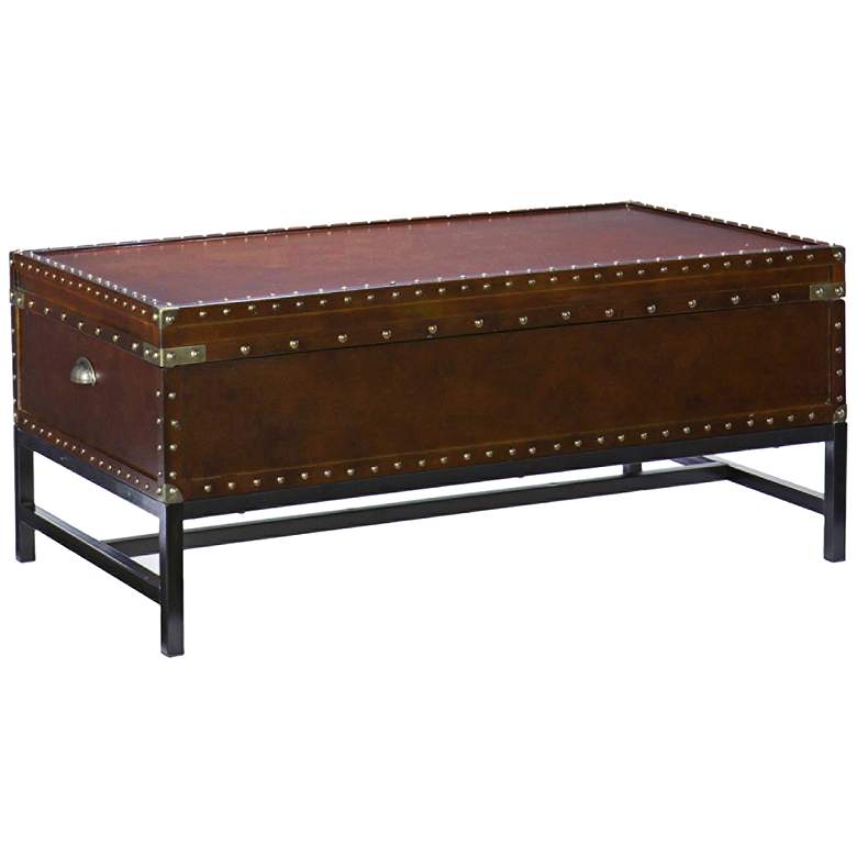 Image 1 Venture 42" Wide Espresso Bown Storage Cocktail Table