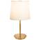 Venus 11.8" Brushed Champagne/White Table Lamp