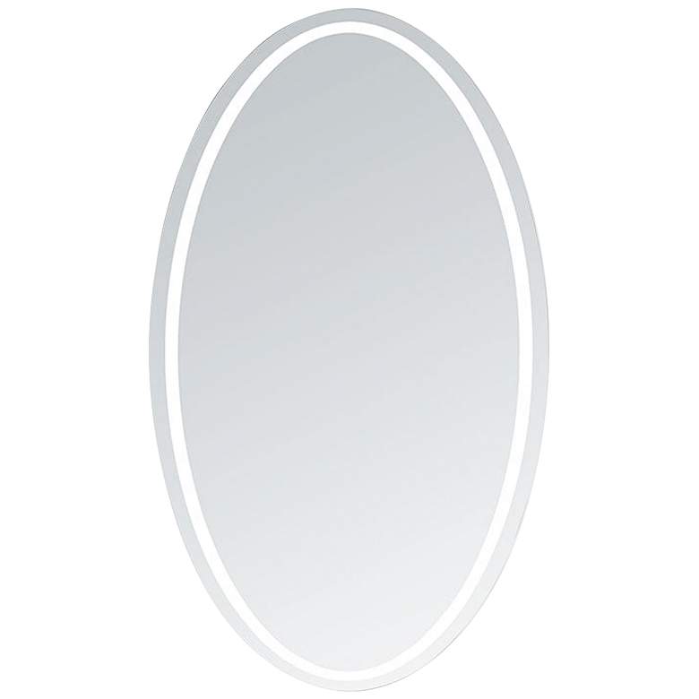 Image 2 Venus 20 inch x 28 inch Oval LED Lighted Bathroom Vanity Wall Mirror