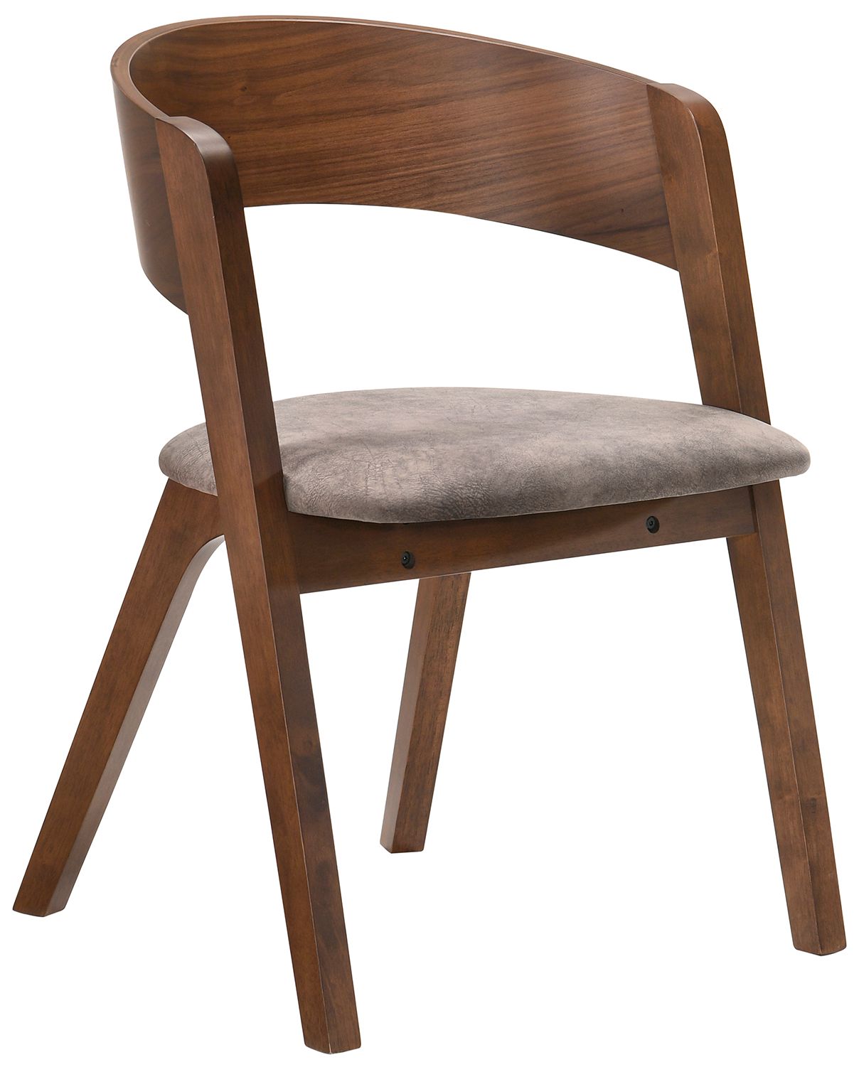 Image 3 Venus and Jackie 5 Piece Round Dining Set in Walnut, Marble and Rubberwood more views