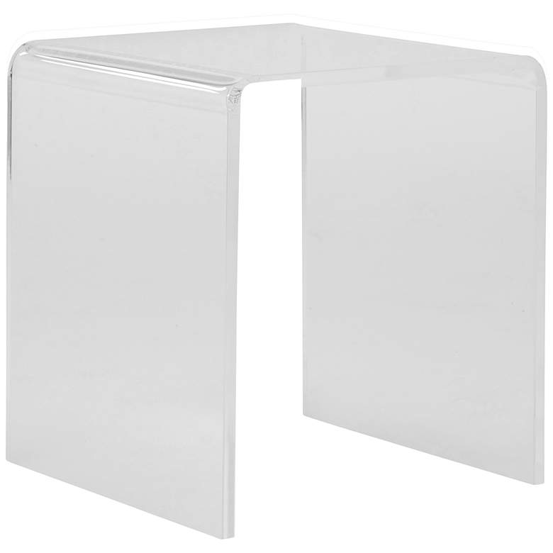 Image 2 Veobreen 15 3/4" Wide Clear Acrylic Square Side Table