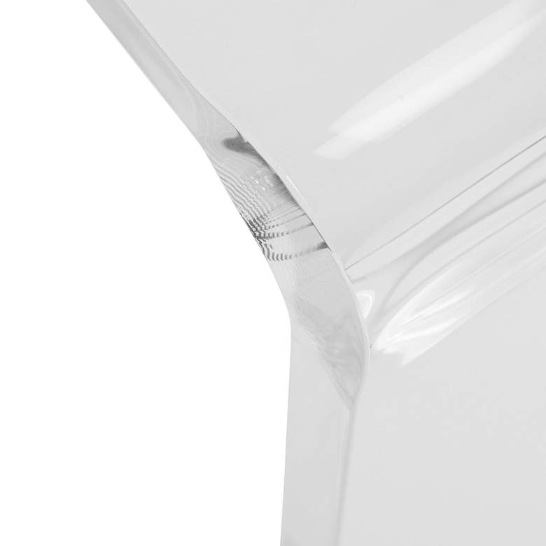 Image 4 Veobreen 15 3/4" Wide Clear Acrylic Square Side Table more views