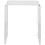 Veobreen 15 3/4" Wide Clear Acrylic Square Side Table