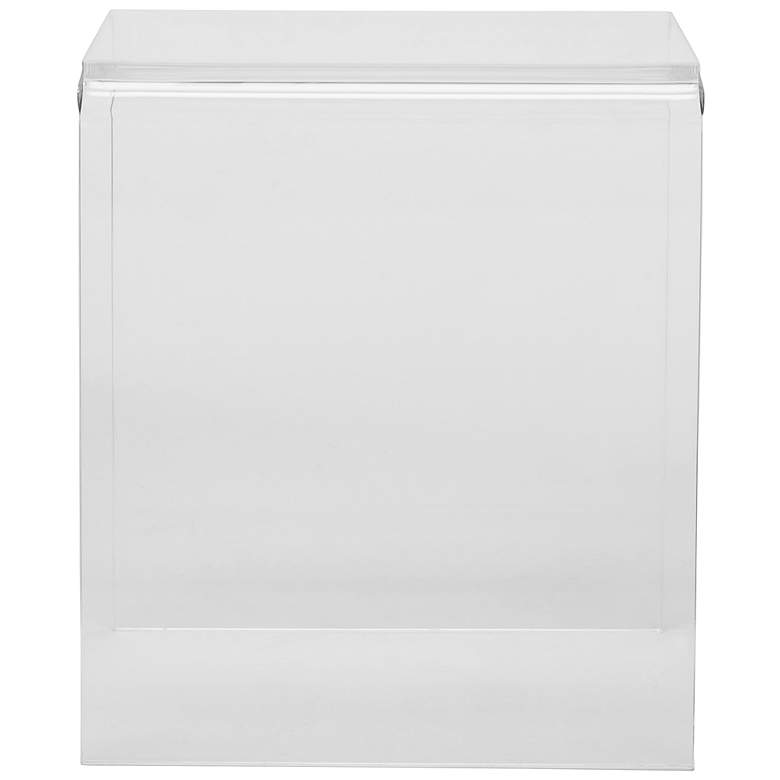 Image 6 Veobreen 15 3/4" Wide Clear Acrylic Square Side Table more views