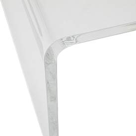 Image3 of Veobreen 40 1/4" Wide Clear Acrylic Console Table more views
