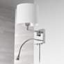 Thumbnail1 of Vera 12" High Polished Chrome Wall Sconce with Reading Light