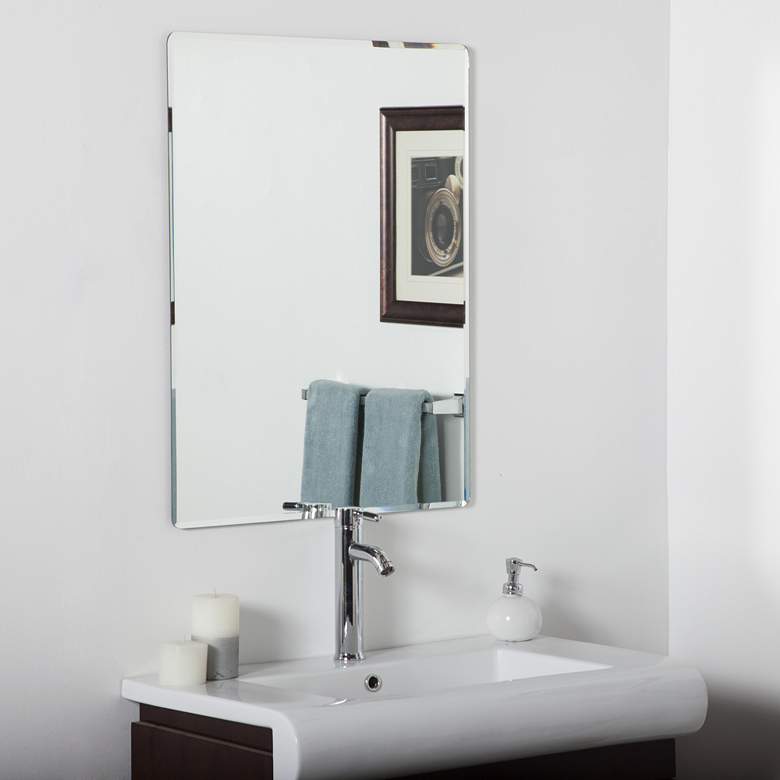 Image 1 Vera 23 1/2" x 31 1/2" Rectangular Frameless Wall Mirror