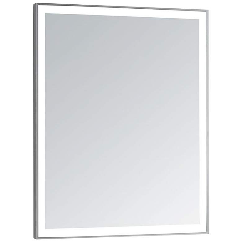 Image 2 Vera 24 inch x 32 inch Rectangular LED Lighted Vanity Wall Mirror