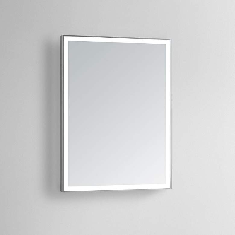 Image 1 Vera 24" x 40" Rectangular LED Lighted Vanity Wall Mirror