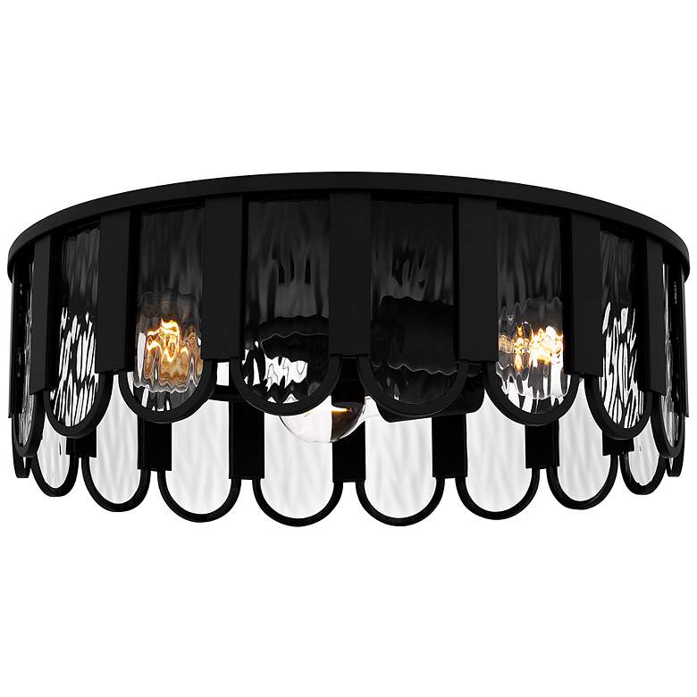 Image 2 Vera 3-Light Matte Black Flush Mount