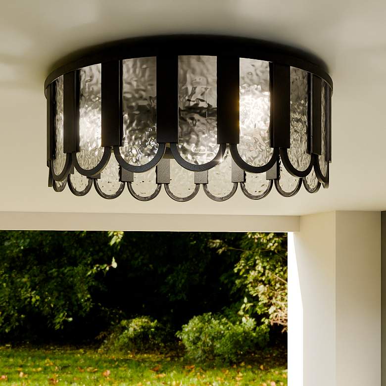 Image 1 Vera 3-Light Matte Black Flush Mount