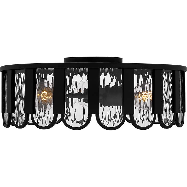 Image 4 Vera 3-Light Matte Black Flush Mount more views