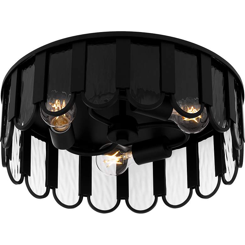 Image 5 Vera 3-Light Matte Black Flush Mount more views