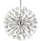 Vera 32" Wide Chrome Iron Crystal 18-Light Starburst Pendant