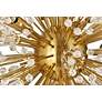 Vera 36" Wide Gold Crystal 24-Light Oval Sputnik Starburst Pendant in scene