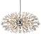 Vera 42" Wide Chrome 38-Light Starburst Oval Pendant