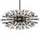Vera 48" Wide Black 38-Light Starburst Oval Pendant