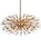 Vera 48" Wide Gold 38-Light Starburst Oval Pendant