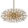 Vera 48" Wide Gold Metal 38-Light Starburst Oval Pendant