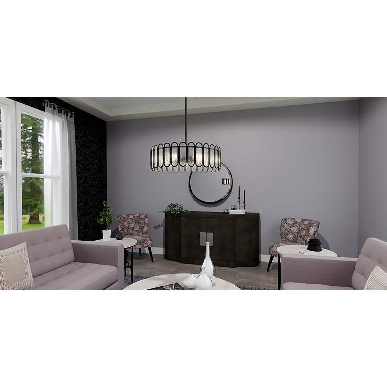 Image 6 Vera 5-Light Matte Black Pendant Light more views