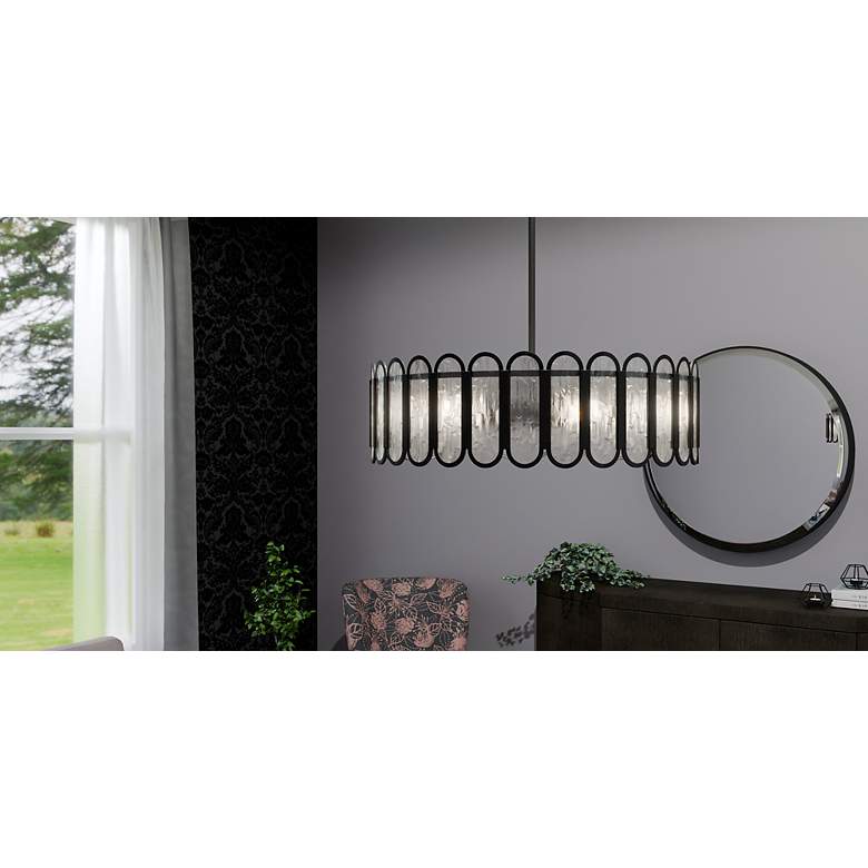 Image 7 Vera 5-Light Matte Black Pendant Light more views