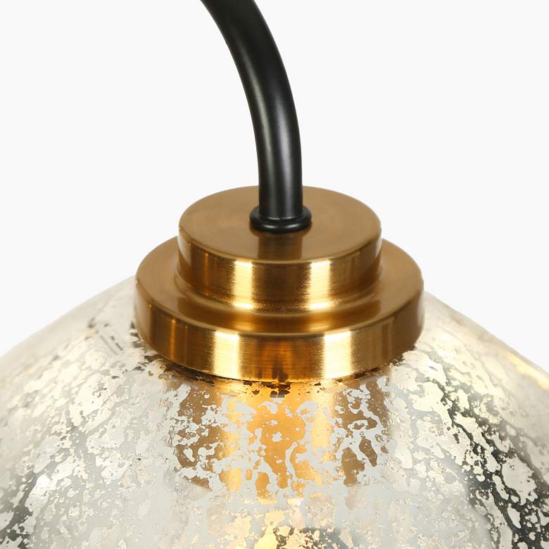 Image 4 Vera 54 1/4" Wide Black and Brass 6-Light Chandelier more views