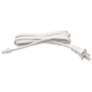 Vera 60" Wide White LED Undercabinet Cord and Plug